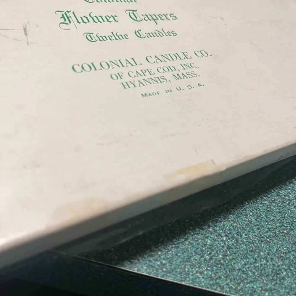 Vintage Colonial Flower Taper Candles
